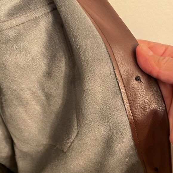 NWOT Marissa Webb x RTR Faux Leather Shacket – Modern Edge Meets Timeless Cool - Picture 10 of 10